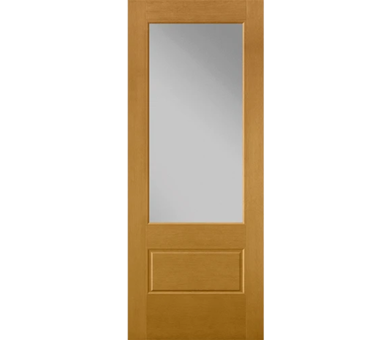 Glenwood Springs 3 Quaters Light Fiberglass Entry Door