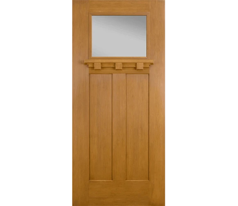 Glenwood Springs Craftsman Light Fiberglass Entry Door